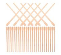 Veemoon Bâtonnets de Cire en Bois Ovales 300 Pièces, Spatules Applicatrices pour Épilation Visage et Sourcils, Usage Hygiénique et Précis, Sachet Pratique pour Rangement à Domicile