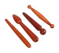 Veemoon Bâtons De Massage En Bois Pour Pieds Et Mains - Ensemble 4 Pièces - Outils D’acupression Et Réflexologie - Tradition Médecine Chinoise - Relaxation, Bien-être - Tout Public