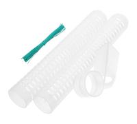 Veemoon Bâtons de Mousse Plastique Empilables 285 X 4 CM pour Plantes Grimpantes D’Intérieur Treillis de Soutien 1 Connecteur 1 Piquet de Terre et 20 Attaches Vertes Support pour
