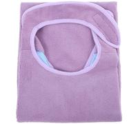 Veemoon Bavoir Adulte Imperméable Lavable pour Repas de Personnes Âgées, Grand Format Absorbant en Tissu Éponge avec Fermeture Adhésive, Protection des Vêtements Pendant Repas