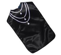 Veemoon Bavoir Imperméable Adulte en Tissu à 3 Couches Perlé, Grand Format Réutilisable pour Personnes Âgées et Femmes, Protection Taches et Éclaboussures pour Repas au Quotidien