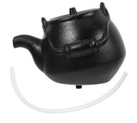 Veemoon Bec de Fontaine en Céramique Noir pour Bassin, Effet Cascade | Décor Polyvalent, Installation Facile, pour Jardin et Aquarium, Style Élégant et Rustique, Usage Intérieur