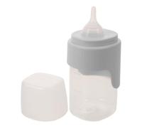 Veemoon Biberon Réutilisable pour Animaux 150 ML avec Tétine Remplaçable, Bouteille en Pet Alimentaire Gris, Kit D’Alimentation pour Chiots, Chatons et Petits Nouveaux-nés, Anti-Fuite,