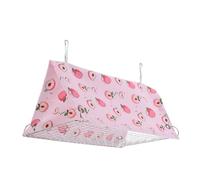 Veemoon Bird Hammock Tent with Ventilated Mesh Base Parrot Swing Nest for Budgie Conure Lovebird Hanging Cage Hideaway Cave for Natural Rest and Activity