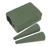 Veemoon Blocs De Mousse De Fleur Coniques Verts 2 Pièces Matériel pour Confection De Bouquets Mariée Décoration Mariage Usages Divers