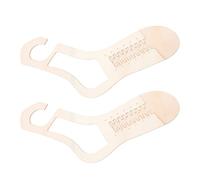 Veemoon Bloqueur à Chaussettes Modèle Extensible en Bois Marron pour DIY Facile à Ranger, Support pour Tricoter Ses Chaussettes la Main