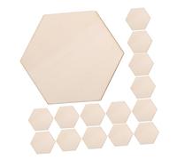 Veemoon Bois Hexagonales Morceaux de Bois Brûlés Non Finies pour Bricolage 50 Pièces Décor Hexagonal Vierge pour Peinture la Main et Décoration Intérieure