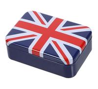 Veemoon Boîte à Bonbons en Fer-Blanc Couvercle 1 Pièce Boîte à Biscuits Petite Taille Décorative pour Fête Nationale pour Chocolats et Friandises