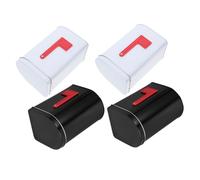 Veemoon Boîte à Bonbons Vintage Forme Boîte Aux Lettres Tôle Noire Coffret Cadeau Robuste pour Fêtes de Noël et Rangement Décoratif Polyvalent Lot