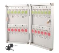 Veemoon Boîte à Clés Murale en Aluminium Armoire De Sécurité Verrouillable pour Clés Support Mural Pratique pour Hôtels Et Agences