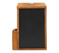 Veemoon Boîte à Dons Murale en Bois Massif avec Serrure Boîte à Suggestions Verrouillable pour Collecte Caritative Urne de Vote Suspendue pour Église et Événements Communautaires