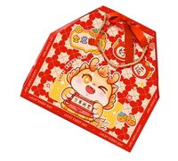 Veemoon Boîte à Friandises Papier Grand Format 2024 Dragon D’or Ruban, Coffret Présent Festival du Printemps, Emballage Bonbons Festive, Contenants pour Confiseries, Décorations Fête,