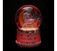 Veemoon Boîte à Musique Boule de Cristal Licorne Lumineuse 80 Éclairage Décorative pour Bureau et Chambre Présent Féerique sans Pile Objet Décoratif Musical et Lampe Veilleuse