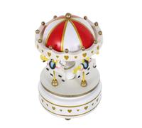 Veemoon Boîte à Musique Carrousel - Boîte à Musique Artisanale en Forme de Cheval de manège - Carrousel mécanique Unique à Remontoir pour Noël, la Saint-Valentin, Un Anniversaire ou Toute Autre