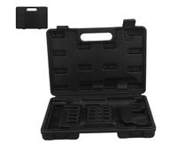 Veemoon Boîte à Outils Portable en Plastique Noir avec Poignée Mallette Rigide pour Outils Pneumatiques 150/190/250 Plateau de Rangement Multifonction pour Bricolage et Chantier