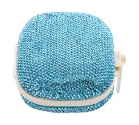 Veemoon Boîte à Pilules Portable 4 Compartiments en Plastique Bleu, Boîte à Pilules Compacte pour Usage Quotidien et Voyage, Organiseur de Poche Pratique et Léger