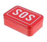 Veemoon Boîte à Remède En Fer Blanc Portable Couvercle - - Trousse De Secours Compacte - Rangement Médicamenteux D’urgence - Extérieur Voyage Randonnée - Organisateur Pratique