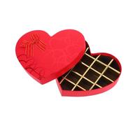 Veemoon Boîte à Saint Valentin Compartiments Forme de Cœur Rouge pour Fête des Mères et Anniversaires Boîte Polyvalente pour Petits Présents