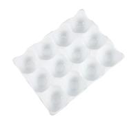 Veemoon Boîte à Œufs avec Compartiments Multiples Plateau de Conservation pour Œufs Frais Design Blanc pour Réfrigérateur