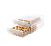 Veemoon Boîte à Œufs Pour Réfrigérateur à Double Compartiment Plastique Transparent Contenant Jusqu à Œufs Pour Conservation Et Rangement Organisé