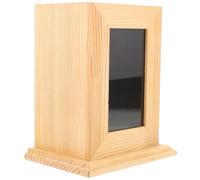 Veemoon Boîte Cinéraire pour Animaux de Compagnie en Bambou Fait Main Urne Funéraire pour Chat et Chien 125 X 125 X 18 CM Coffret Souvenir Commémoratif Léger et Portable Fournitures