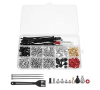 Veemoon Boîte de 362 Pièces de Vis pour Ordinateur Tournevis, Clips Câbles et Brosse de Nettoyage, Kit Portable en Plastique Nickelé pour Disque Dur et Accessoires Informatiques