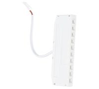Veemoon Boîte de Jonction Électrique 10 Trous Plastique Blanc Coffret pour Éclairage d'Armoire LED Boîtier de Commande Étanche Accessoire pour Câblage Électronique