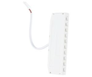 Veemoon Boîte de Jonction Électrique 10 Trous Plastique Blanc Coffret pour Éclairage d'Armoire LED Boîtier de Commande Étanche Accessoire pour Câblage Électronique