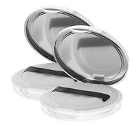 Veemoon Boîte De Poudre Vide 2 Pièces Compacte Légère Portable Avec Houppettes Pour Maquillage Et Voyage