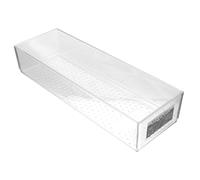 Veemoon Boîte De Rangement à Tiroirs Transparente Longue En Plastique Compartimentée Pour Cosmétiques, Organisateur De Bureau Et Chambre, Tiroir Multifonction Pour Maquillage Et Accessoires