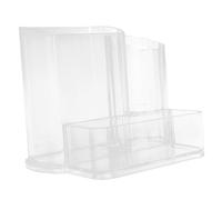 Veemoon Boîte de Rangement Acrylique à Double Niveaux pour Outils de Manucure et Bureau Organisateur de Bureau Transparent pour et Cosmétiques et Stable pour Salon et Usage Domestique