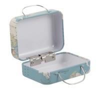 Veemoon Boîte de Rangement Cosmétique Rétro Fer pour Cils et Bijoux Petite Mallette Décorative Portable Organisateur Multifonction pour Accessoires et Souvenirs Cadeau Vintage pour Femme