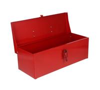 Veemoon Boîte De Rangement Métal Portable avec Loquet Boîte pour Petites Organisateur De Quincaillerie pour Maison Et Garage Rouge