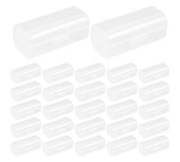 Veemoon Boîte de Rangement pour 30 Piles 26650 Monoblocs Plastique Transparent Étui Compact et Léger Protection Courts-Circuits Organiseur de Piles Rechargeable Voyage et Bureau