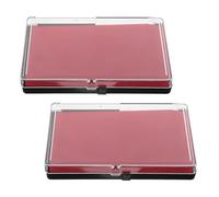 Veemoon Boîte de Rangement pour Badges et Médailles en Plastique Rouge, Design Transparent Mousse Eva, pour Vitrine à Trophées ou Présentation à Domicile, Lot de 2 Pièces