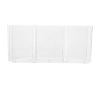 Veemoon Boîte de Rangement pour Capsules de Café en Acrylique Transparent 3 Compartiments Dimensions 18X8 CM Porte-Capsules Multifonction Cuisine Bureau et Espace Café Accessoire