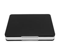 Veemoon Boîte de Rangement pour Cartes de Jeu Portable 48 Compartiments Noir, Étui Rigide Abs et Silicone Souple, Organiseur Compact Compatible Switch, Protection Légère Voyage