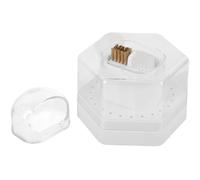 Veemoon Boîte De Rangement Pour Embouts De Ponceuse à Ongles Étui Multi-compartiments Organisateur De Têtes De Polissage Pour Nail Art