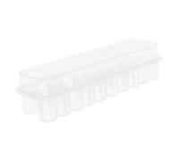 Veemoon Boîte de Rangement pour Tubes à Essai Plastique avec Couvercle Sécurisé Organisateur de Stockage pour Congélateur Compartiments pour Laboratoire et Voyage