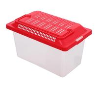 Veemoon Boîte de Transport pour Tortues Portable en Plastique Transparent, Compacte et Légère, pour L'élevage Transport des Reptiles à Domicile