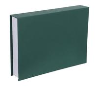 Veemoon Boîte Décorative de Livre 25 X 18 X 4 Cm Vert Foncé, Coffre-Fort Secret Fermeture Magnétique, Rangement pour Bijoux et Objets Précieux, Décoration D’étagère et Bureau, Carton