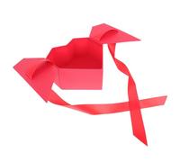 Veemoon Boîte d'Emballage Présent de Cœur Rouge Étoilé Boîte Créative en Papier Coffret Romantique pour Mariage Emballage Décoratif pour Chocolat Fleurs Parfums - 1 Pièce