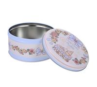 Veemoon Boîte En Fer-blanc Ronde à Biscuits Et Bonbons Pour Noël, Petite Taille, Motif Festif Imprimé, Conteneur De Stockage Polyvalent, Présent Pour Emballage Et Fête