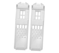 Veemoon Boîte Filtre de Vidange pour Machine à Laver, 2 Pièces, Plastique Blanc, Réutilisable, Installation Facile, pour Lave-linge et Tuyau D’évacuation