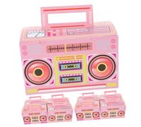 Veemoon Boîtes à Bonbons De Cassette Audio Rétro 12 Pièces Rose Compact Portable Pour Fête D'anniversaire Thème Musique Années 80 Décoration Vintage Souvenirs