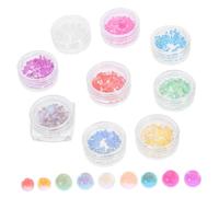 Veemoon Boîtes De Perles Pour Ongles Perles De Verre Pour Ongles Bijoux Verre Pour Nail Art Petits Cristaux