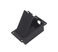 Veemoon Boîtier de Batterie Noir sans Câble pour Guitare Basse et Ukulélé Compartiment Plat Facile à Remplacer Accessoire Musical Essential