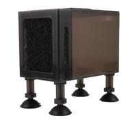 Veemoon Boîtier de Protection pour Pompe à Eau Domestique Grand Modèle 150 CM Noir Brun Filtre Intégré en Coton Accessoire Résistant à l'usure pour Usage Extérieur