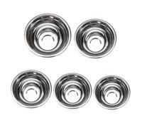 Veemoon Bol à Salade de Fruits Inox Profond 20 Cm sans Couvercle Bol Mélangeur Acier Inoxydable pour Battre les Œufs Récipient Stable Cuisine Maison et Restaurant Multifonction