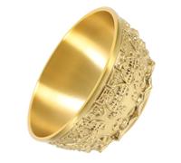 Veemoon Bol à Trésor en Cuivre Doré Facile à Nettoyer Exposer Design Créatif Finition Artistique pour Décoration de Bureau et Maison